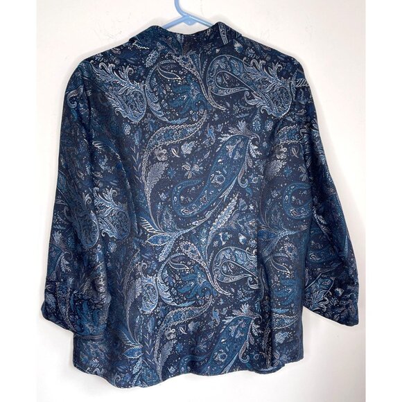 New Austin Reed Tapesty Button Up Shirt Women Size 14 - Picture 7 of 8